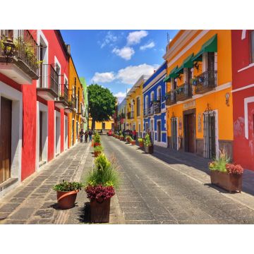 Lais Puzzle - Koloniale Straße in Puebla City, Mexiko - 1.000 Teile