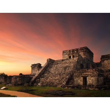Lais Puzzle - Castillo-Festung bei Sonnenuntergang in der alten Maya-Stadt Tulum, Mexiko - 1.000 Teile