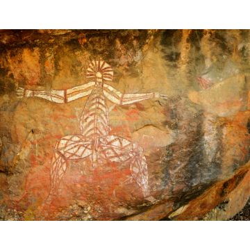 Lais Puzzle - Uralte Aborigine-Malerei von Menschenkunst auf riesigem Felsenstein im Kakadu Park, Northern Territory, Australien - 1.000 Teile