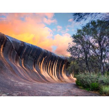 Lais Puzzle - Sonnenuntergang am Wave Rock in der Nähe der Stadt Hyden, im Südwesten von Western Australia, Australien - 1.000 Teile
