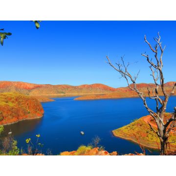 Lais Puzzle - Hoch oben Blick auf den schönen Lake Argyle in der Nähe von Kununurra, Westaustralien an einem warmen sonnigen Tag mit blauem Himmel - 1.000 Teile