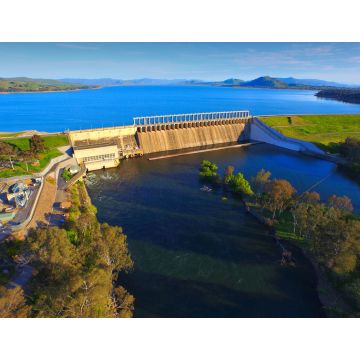 Lais Puzzle - Luftaufnahme des Hume-Wehrs am Lake Hume am Beginn des Murray River, Albury, Australien - 1.000 Teile
