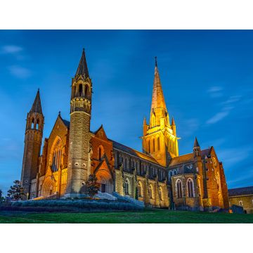 Lais Puzzle - Bendigo, Victoria, Australien - Sacred Heart Cathedral bei Nacht - 1.000 Teile