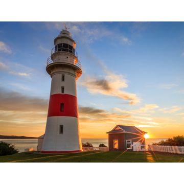 Lais Puzzle - Low Head Leuchtturm, Tasmanien bei Sonnenuntergang mit sunstar, Australien - 1.000 Teile
