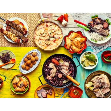 Lais Puzzle - Frisch gekochtes Festmahl mit brasilianischen Gerichten - 1.000 Teile