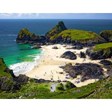 Lais Puzzle - Menschen genießen die sandige Bucht von Kynance Cove in Cornwall, England - 1.000 Teile