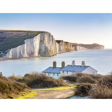 Lais Puzzle - Die Coast Guard Cottages und Seven Sisters Chalk Cliffs, Sussex - 1.000 Teile