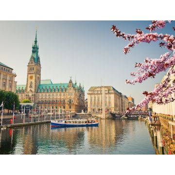 Lais Puzzle - Hamburger Rathaus und Alster im Frühjahr, Hamburg - 1.000 Teile
