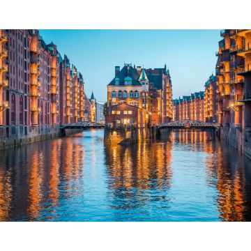 Lais Puzzle - Hamburg Speicherstadt in der Dämmerung, Deutschland - 1.000 Teile