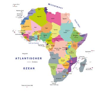 Lais Puzzle - Landkarte Afrika - 1.000 Teile