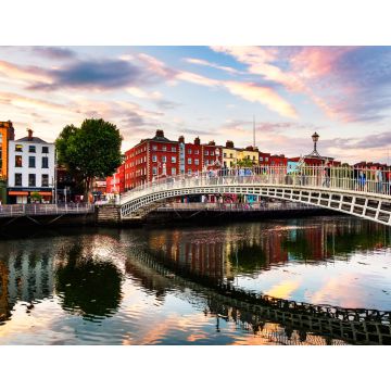 Lais Puzzle - Ha Penny Bridge in Dublin bei Sonnenuntergang, Irland - 1.000 Teile