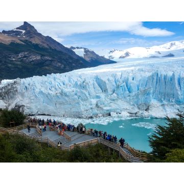 Lais Puzzle - Touristen genießen den Blick auf den Perito-Moreno-Gletscher in Patagonien, Argentinien - 1.000 Teile