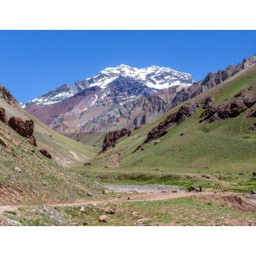 Lais Puzzle - Der Aconcagua, der höchste Berg Amerikas, dominiert das Tal, Mendoza, Argentinien - 1.000 Teile