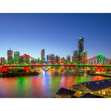 Lais Puzzle - Brisbane mit Story Bridge in Australien bei Nacht - 1.000 Teile