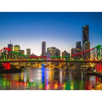 Lais Puzzle - Brisbane mit der Story Bridge in Australien bei Nacht - 1.000 Teile