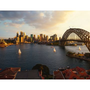 Lais Puzzle - Aussichtspunkt auf den Hafen von Sydney mit Stadt und Brücke bei Sonnenuntergang - 1.000 Teile