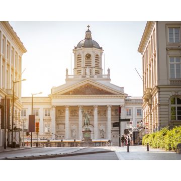 Lais Puzzle - Morgens Blick auf die Kirche Saint-Jacob auf dem königlichen Platz in Brüssel - 1.000 Teile