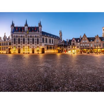Lais Puzzle - Sonnenuntergang in den touristischsten Orten von Brügge, Belgien - 1.000 Teile