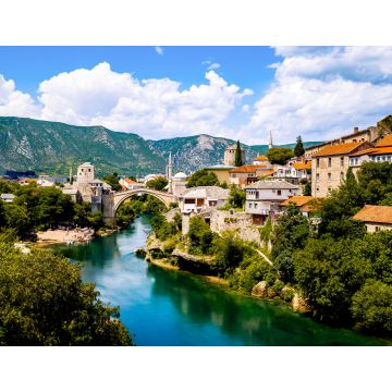 Lais Puzzle - Die schöne alte Brücke von Mostar, Bosnien und Herzegowina - 1.000 Teile