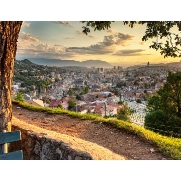 Lais Puzzle - Blick auf den Sonnenuntergang in Sarajevo, Bosnien - 1.000 Teile