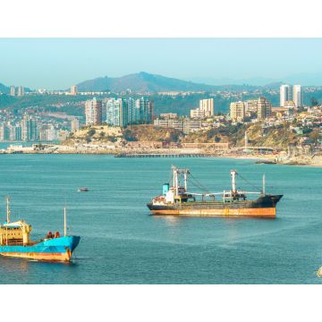 Lais Puzzle - Blick auf die Bucht von Valparaiso und Blick auf die Vina del Mar in Chile - 1.000 Teile