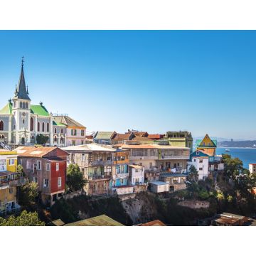 Lais Puzzle - Skyline von Valparaiso mit lutherischer Kirche - Valparaiso, Chile - 1.000 Teile