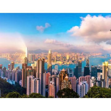 Lais Puzzle - Blick auf Hongkong-Wolkenkratzer von The peak - 1.000 Teile