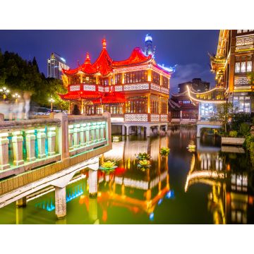 Lais Puzzle - Yuyuan District in Shanghai, China bei Nacht - 1.000 Teile