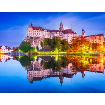 Lais Puzzle - Sigmaringen, Deutschland. Baden-Württemberg und königliches Schloss Sigmaringen auf dem Felsen über dem Donauufer - 1.000 Teile
