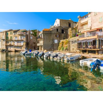 Lais Puzzle - Bunte Boote im Hafen von Erbalunga am Cap Corse, Insel Korsika, Frankreich - 1.000 Teile