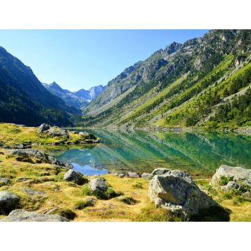 Lais Puzzle - Der Gaube-See im Sommer mit dem Berg Vignemale im Hintergrund, einem Berg der Pyrenäen - 1.000 Teile