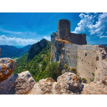 Lais Puzzle - Schloss von Peyrepertuse, eine Ruine der Katharer aus dem 11. - 1.000 Teile