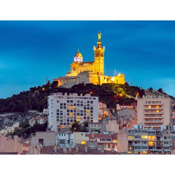 Lais Puzzle - Marseille. Die Kathedrale Notre Dame de la Garde bei Sonnenuntergang - 1.000 Teile