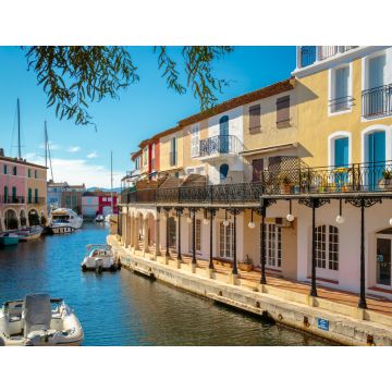 Lais Puzzle - Bunte Häuser und Boote auf einem Kanal in Port Grimaud, an der französischen Riviera - 1.000 Teile