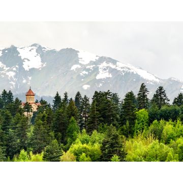 Lais Puzzle - Landschaft mit einer Kirche im Kaukasusgebirge von Swaneti, Georgien - 1.000 Teile
