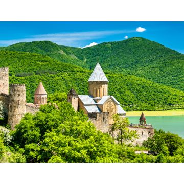 Lais Puzzle - Burg Ananuri am Fluss Aragvi in Georgien - 1.000 Teile