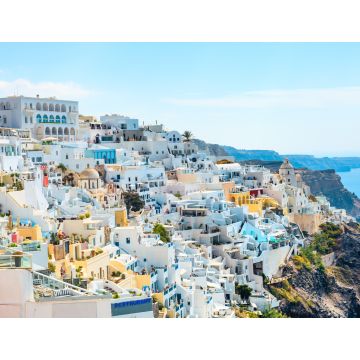 Lais Puzzle - Panoramablick auf die Stadt Fira in Santorini, Griechenland - 1.000 Teile