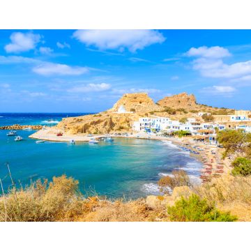 Lais Puzzle - Blick auf den schönen Strand und Hafen von Finiki, Insel Karpathos, Griechenland - 1.000 Teile