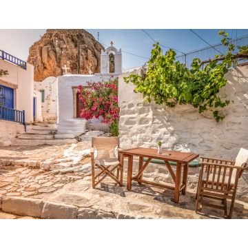 Lais Puzzle - Traditionelle griechische Straße im Stadtzentrum bei Sonnenuntergang, Insel Amorgos, Griechenland - 1.000 Teile