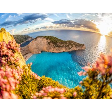 Lais Puzzle - Navagio-Strand mit Schiffswrack und bunten Blumen auf der Insel Zakynthos, Griechenland - 1.000 Teile