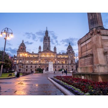 Lais Puzzle - City Chambers am George Square in Glasgow, Schottland, bei Nacht - 1.000 Teile