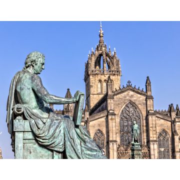 Lais Puzzle - David Hume Statue und St Giles Cathedral in Edinburgh, Schottland - 1.000 Teile