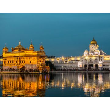 Lais Puzzle - Der Goldene Tempel, auch bekannt als Harmandir Sahib, was "jedermanns Tempel oder Haus" oder Darbār Sahib, was "erhabener Hof" bedeutet, ist ein Gurdwara in der Stadt Amritsar, Punjab, Indien - 1.000 Teile