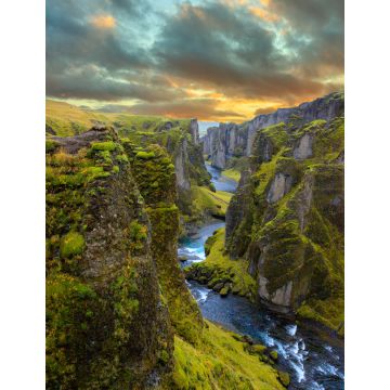 Lais Puzzle - Fjadrargljufur-Schlucht bei Sonnenuntergang in Island - 1.000 Teile