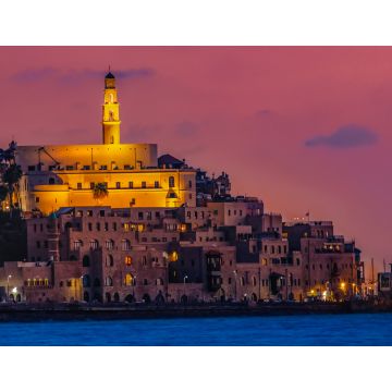 Lais Puzzle - Israel Tel Aviv Yafo Panorama-Sonnenuntergang über dem alten Jafo - 1.000 Teile