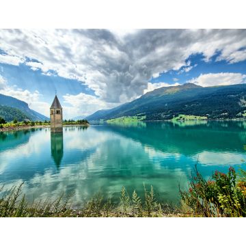 Lais Puzzle - Glockenturm des Reschensees (Resia) Südtirol Italien - 1.000 Teile