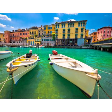 Lais Puzzle - Peschiera del Garda bunte Hafen und Boote Blick - 1.000 Teile