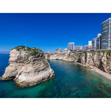 Lais Puzzle - Raouche Rocks, auch Pigeon Rock genannt, in Beirut, der Hauptstadt des Libanon - 1.000 Teile