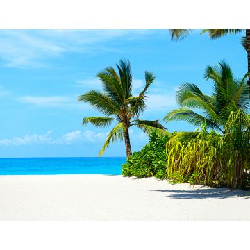 Lais Puzzle - Panoramablick auf einen schönen sonnigen Tag am Sandstrand auf den Malediven - 1.000 Teile