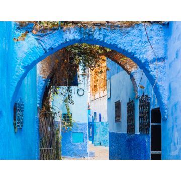 Lais Puzzle - Blick auf die Straße der blauen Stadt Chefchaouen, Marokko - 1.000 Teile